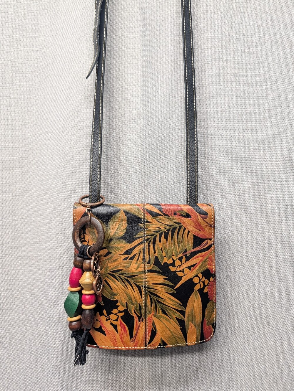 Patricia Nash Granada Crossbody Bag in the Cuban Tropical Paradise print